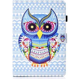 Smart Case voor iPad Pro 10.5 Inch - Kleur Schilderen Smart folio (Auto Sleep/wake/Book stijl) Cover Case voor Apple iPad Pro 10.5-inch Gekleurde uil