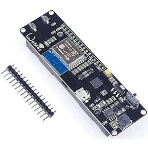 DollaTek WLAN-module ESP WROOM 02 moederbord geïntegreerd ESP8266 met 18650 accusokkel compatibel met NodeMCU