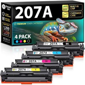 Smart Ink Compatibele toner met chip voor HP 207A 207X (zwart cyaan magenta geel) als vervanging voor Color Laserjet Pro MFP M282nw M283cdw M283fdn M283fdw Color Laserjet Pro M255dw M255nw