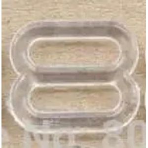 ORGEFY 20 stuks/l (5 maten), BH-gespen, binnengespen van kunststof, knopen voor ondergoed, accessoires (ss-3050), 6 mm, transparant 8