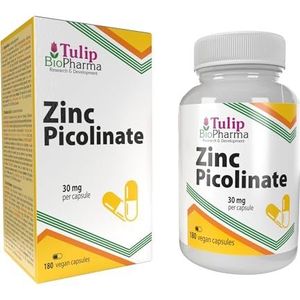 Zink Picolinate 30mg 180 Veganistische Capsules, 3rd Party Lab getest, Supplement met hoge weerstand