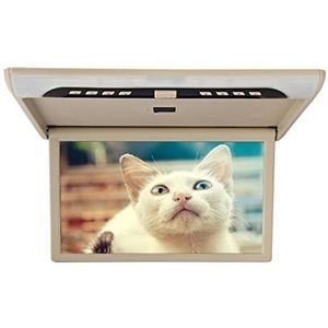 Draagbare dvd-speler voor videospelers op hoofdsteunen in auto's 19 Inch Auto Video Speler Hd Lcd-scherm 1080P Auto Monitor Dak Mount Display MP5 Auto Plafond Tv usb Fm Hdmi Speaker Link met HD-rotere