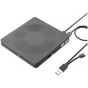 6-in-1 USB 3.0 Type-c Externe Dvd-rw Cd-brander, Lezer, Speler, Optische Drive, Extern For Pc, Laptop En Desktop