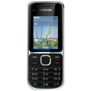 Nokia C2-01 gratis mobiele telefoon (2 inch display, 3,2 MP, 64 MB RAM), zwart