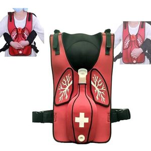 anti-verstikkingsapparaat, Simulatietraining for luchtwegobstructie met vest en rugschot