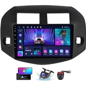 Android 13 Autoradio 2 DIN Compatibel met Toyota RAV4 3 XA30 2005-2013 9 Inch Touchscreen Carplay en Android Auto met Bluetooth 5.0/FM RDS/Bediening op het stuur/Achteruitrijcamera(NF-1)