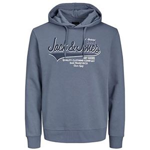 JACK & JONES Male Plus Size Hoodie Logo, stone, 3XL