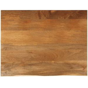 XGWKCNV Tafelaccessoires Tafelblad Live Edge 90x80x2.5 cm Massief Houten Mango Tafelbladen