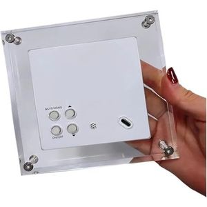 Vierkante Acryl Digitale Fotolijst 4 Inch Videoresolutie 1080 * 1080 Ondersteunt Alleen 1: 1 Beeld- En Videoweergave Met 1 GB Geheugen Eenvoudig delen