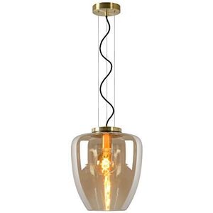 Lucide FLORIEN - Hanglamp - Ø 28 cm - 1xE27 - Amber