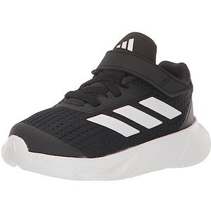 adidas Baby Duramo SL Elastic Lace Sneaker, Core Black/White/Carbon, 4 US Unisex Infant