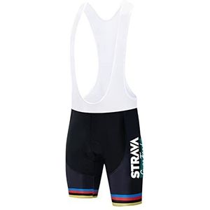 GSJNHY Fietsbroek, fietsbroek voor heren, slabbetje, antislip gel, fietsen, MTB-shorts, mountainbike, korte broek voor fietsen, sporten, racen (goud, 4X-Large)