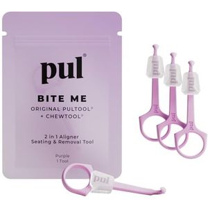 PUL Kauwgereedschap & Clear Aligner Removal 2 in 1 Combo Tool - Compatibel met verwijderbare beugels en trays, uitlijners, houders, kunstgebitten - hygiënische mondverzorging - Compact & Duurzaam - 4