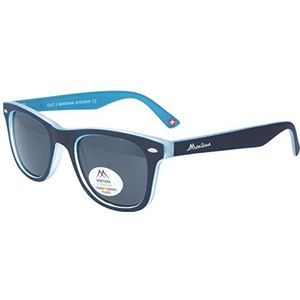 Moderne Montana Eyewear MP41C polariserende zonnebril van robuuste kunststof in donkerblauw/blauw
