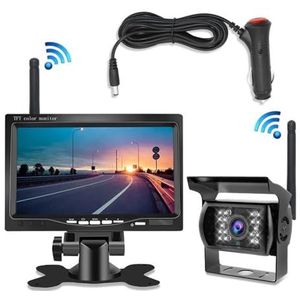 Omgekeerde Camera Achteruitrijcamera 7 Inch Monitor Draadloze Achteruitrijcamera Achteruitrijcamera Nachtzichtsysteem Voor Auto Camper Vrachtwagen Bus