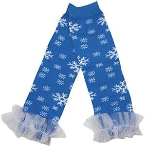 Petitebelle Xmas-witte sneeuwvlok katoenen beenwarmers 2-6y Eén maat blauw