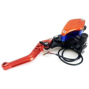 Brake Koppelingshendel Voor Kawasaki Motorfiets 22 Mm 7/8 '' Stuur Hydraulische Koppelingshendel Rempomp Hoofdcilinder Koppeling Remhendel (Kleur : Orange Left)