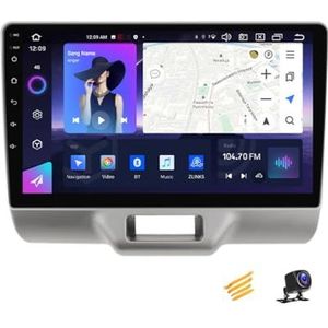 ZARAPLUS Android 13 2 DIN Bluetooth Autoradio 9 Inch Touchscreen Voor Suzuki Every 2016 Met AHD Achteruitrijcamera/GPS-Navigatie/BT/Stuurwielbediening/Koelventilator/Multimediaspeler,NF6