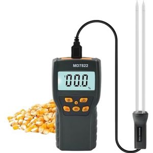 Digitale graanvochtigheidsmeter, voedselthermometer, vochtigheidstester, lange sonde, hygrometer, analysator, waterdetector, tester for rijstbonen Voor tuinieren, landbouw