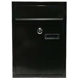 Postdozen Brievenbus Brievenbussen Wandmontage Brievenbussen Wandbrievenbus For Buitenbrievenbus Met Sleutelslot Buitendecoratie Pakketkast(Black)