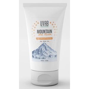 UVAB SPF25+50ml Mountain Sport Zonnecrème voor gezicht. Zweetbestendig, Hydraterende factor 50+ Zonnebrandcrème voor een hoge bescherming van gezicht en nek.