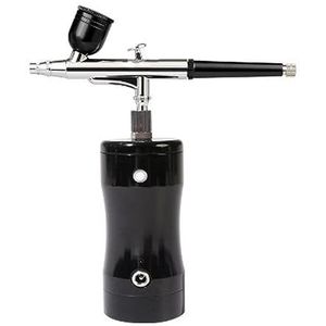 Verfspuit Draagbare oplaadbare mini-luchtpistoolset met compressor Air-brush verfspuistool Airbrush-set for Nail Art Cake Fog Mist Sprayer(Tool36)