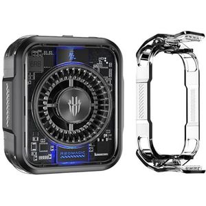 Nubia Magnetische Telefoonkoeler 5 met Clip, 30W Mobiele Telefoonkoelventilator met RGB Licht, Halfgeleider, Mobiele Telefoon Radiator, mobiele Telefoonkoeler voor Gaming Videostreaming