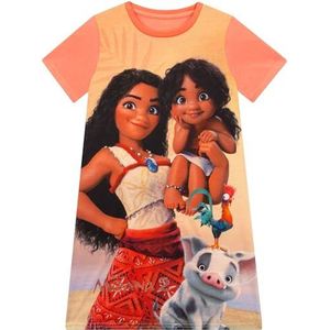 Disney Moana 2 Nachtjapon | Moana Pyjama's | Nachtkleding Meisjes Korte Mouwen | Oranje 98