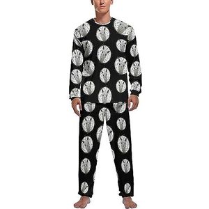 Alpaca Mooie Vriend Zachte Heren Pyjama Set Comfortabele Lange Mouw Loungewear Top En Broek Geschenken XL
