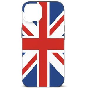 Union Jack UK vlag gedrukt telefoonhoesje compatibel voor iPhone 15/iPhone 15 Plus/iPhone 15 Pro/iPhone 15 Pro Max beschermhoes