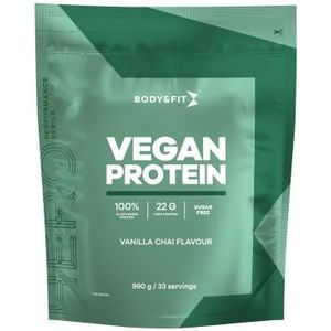 Body&Fit Vegan Protein - Erwten Proteine - Vegan Eiwit (Vanilla Chai, 990 gram)