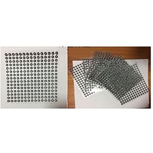 3D-scanner 2000 stks 3d Scanner Reflecterende Markering Punten Impact Punt Richtpunt 1000 Punten Binnen 3mm Buiten 6mm Binnenmarkeringspunt Meetpunt Marker