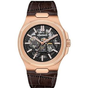 Ingersoll 1892 The Catalina Automatic Mens Watch with Black Dial and Brown Leather Strap - I12505