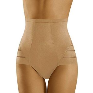 Wolbar Dames slip hoge tailleband Shapewear, beige, L
