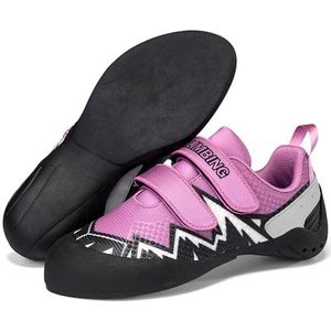 PENXZT Klimschoenen voor heren, lichtgewicht, geschikt voor boulderen, gymtraining, klittenbandsluiting, unisex,D,34 EU