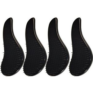 ZaVBe 4 sets zwarte ontwarrende borstel