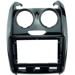 Autoradio-fasciapaneelplaatframe 2 DIN 9 Inch Autoradio DVD Plastic Fascia Comité Frame Voor R&enault Voor Duster 2014 2015 2016 2017-2018 Dash Mount Kit Dashboardbekledingframe