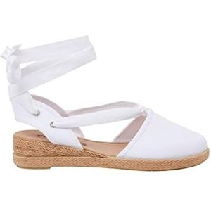 Pisamonas Espadrilles Met Sleehak En Piquélinten Maat 40 Kleur Lederfarbe