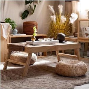 Japanse vloer tafel houten cocktail tafel vouwen koffie center tafel Tatami tafel Zen theetafel kleine theetafel voor vloer zitten woonkamer kantoor