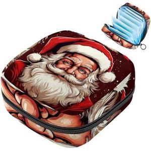 MUOOUM Opbergtas voor maandverband, kerstbos eland menstruatiecup zakje, draagbaar maandverband opbergzakken vrouwelijke menstruatie eerste menstruatie tas voor tienermeisjes vrouwen dames, Kleur 7,