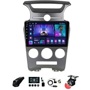 BOJONTN 22,9 cm (9 inch) Android 12 Autoradio 2 DIN voor Kia Carens UN 2006-2012 met Achteruitrijcamera, Stuurwielbediening, Bluetooth, GPS, Navi CarPlay, Draadloos (Kleur: B, Maat: S400 4 + 64G)