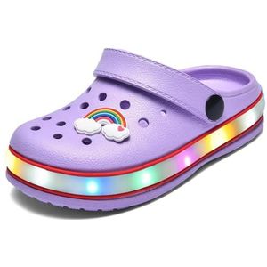 VIYEAR Cloud Shark Slides Slippers, zomerse haaienslippers, sneldrogende douchesandalen, antislip en zacht, doucheslippers in de vorm van schattige haaien, lila, 36/37 EU