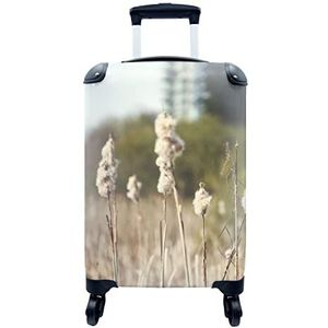 MuchoWow® Koffer - Katoen - Zon - Planten - Past binnen 55x40x20 cm en 55x35x25 cm - Handbagage - Trolley - Fotokoffer - Cabin Size - Print