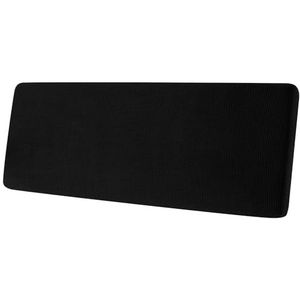 SYLC Bank Zitkussenhoezen Stretch Jacquard, Anti-slip Sofa Kussenhoes Met Elastische Banden, Stoelhoes Voor Caravan RV Auto Camper Motorhome (Black,Large 4-Seater)