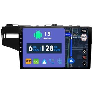 RoverOne Autoradio GPS voor Honda Fit 3 Jazz III 2013-2020 Carplay Android Auto Stereo Hoofdeenheid Bluetooth WiFi Radio Speler Sat Navigatie
