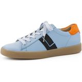 Sneakers - Leer - Plat - E Breedte - Korte Schacht