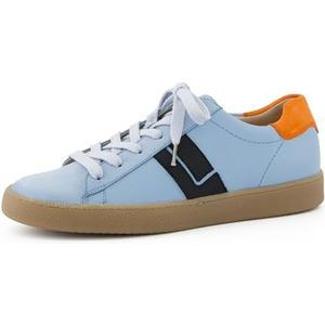 Sneakers - Leer - Plat - E Breedte - Korte Schacht