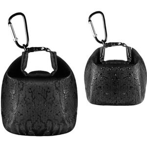 Travel Zeepzak, 2 Draagbare Zeepzakken, Perfect Waterdicht, Ondoordringbaar, Zeepzak Om Mee Te Nemen Op Reis (Zwart)