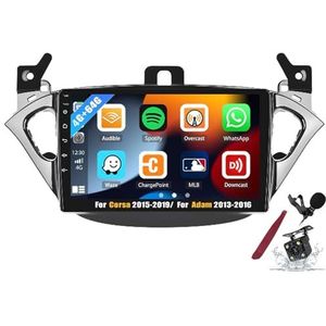 Android 15 Auto Stereo Radio voor O-pel Corsa (2015-2019) 9 inch 2K Touchscreen 2000 * 1200 Android Head Unit Multimedia Speler met Carplay GPS Navi BT 5G WiFi DSP SWC,Y1