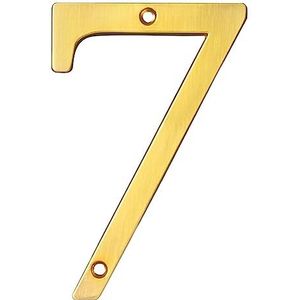 Huisnummers plaques, deurnummer plaques gouden 10 cm exterieur huisnummer voor thuis appartement deurnummers buiten brievenbus adresplaat bord zinklegering 10 cm (kleur: 7)